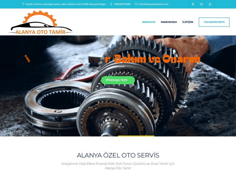 Alanyaototamiri Web Tasarım Masaüstü