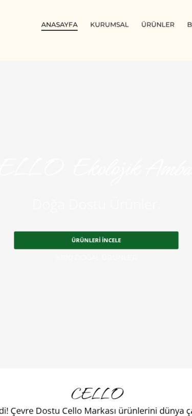 Cello Web Tasarım Mobil