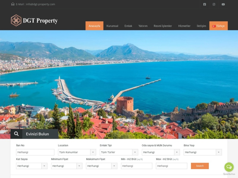 Dgt-property Web Tasarım Masaüstü