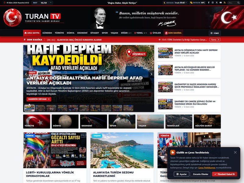 Turan TV Haber Portalı